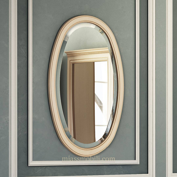 Зеркало навесное овальное к столу консольному