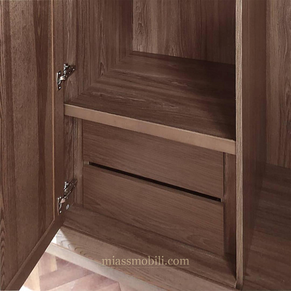 Тумба вкладная боковая для шкафа Modena орех Мокко