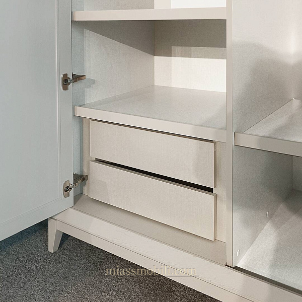 Тумба вкладная центральная для шкафа Modena дуб Сатин