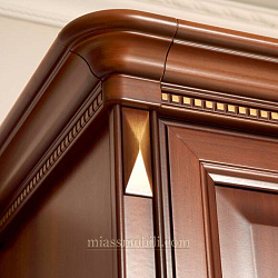 Шкаф 2-х дв. Joconda орех для платья и белья с зеркалами