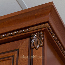 Шкаф 3-х дв. Lorenzo вишня для платья и белья без зеркала