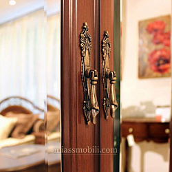 Шкаф 2-х дв. Joconda орех для платья и белья с зеркалами