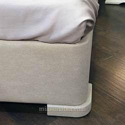 Кровать двойная (1600х2000) Lorenzo дуб сторсанд с мягкой головной спинкой