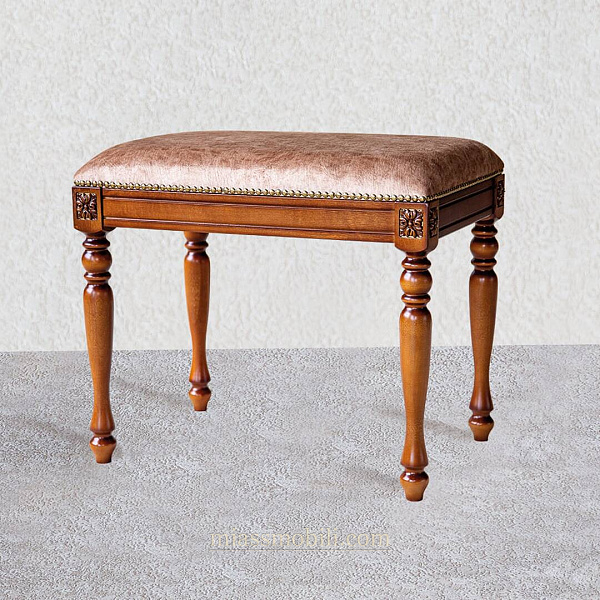 Банкетка мягкая одноместная «Луиджи», цвет  прозрачная