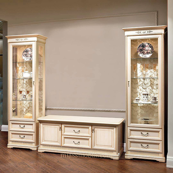 Тумба ТВ крем