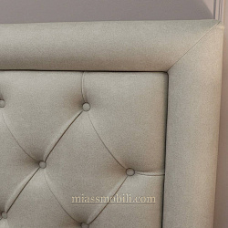 Кровать двойная (1800х2000) Lorenzo дуб сторсанд с мягкой головной спинкой