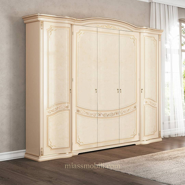 Шкаф 5-ти для платья и белья без зеркал