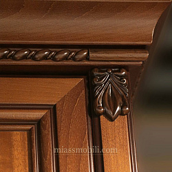 Шкаф 3-х дв. Lorenzo вишня для платья и белья без зеркала